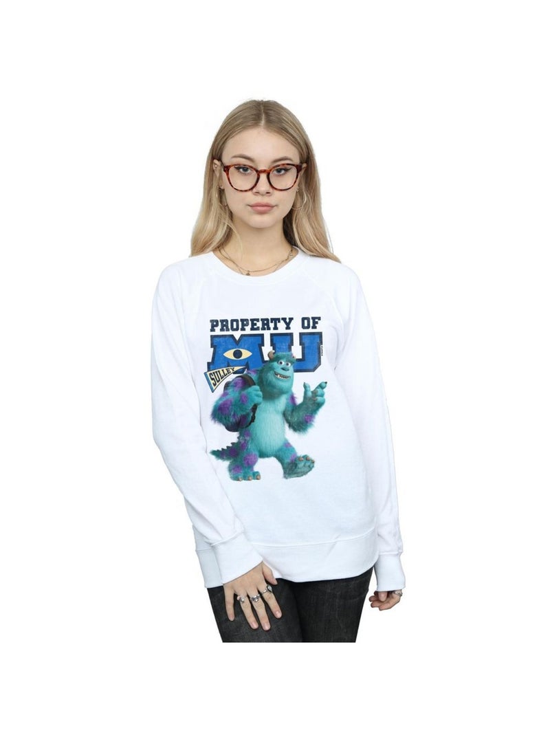 Disney - Sweat MONSTERS UNIVERSITY PROPERTY OF MU Blanc - Kiabi