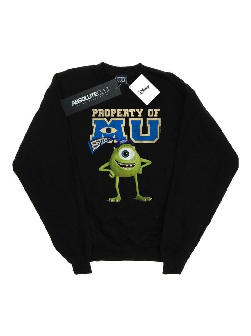 Disney - Sweat MONSTERS UNIVERSITY PROPERTY OF MU Noir - Kiabi