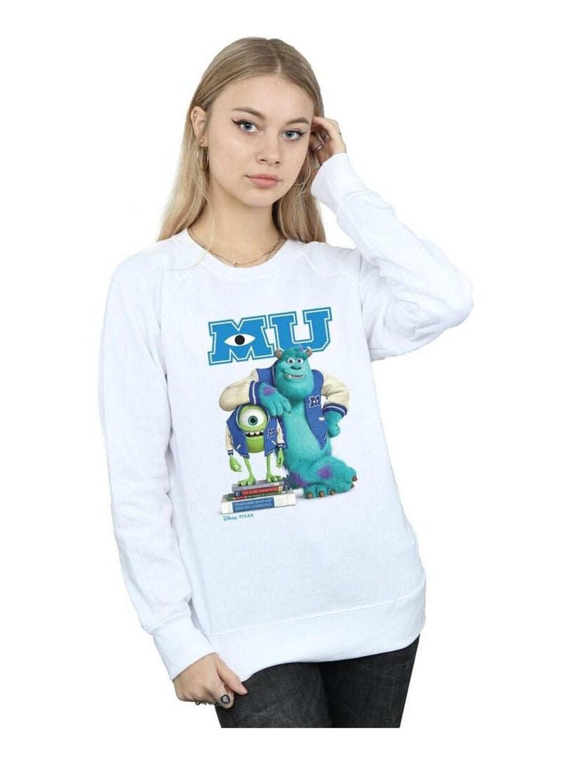 Disney - Sweat Monstres Academy Blanc - Kiabi