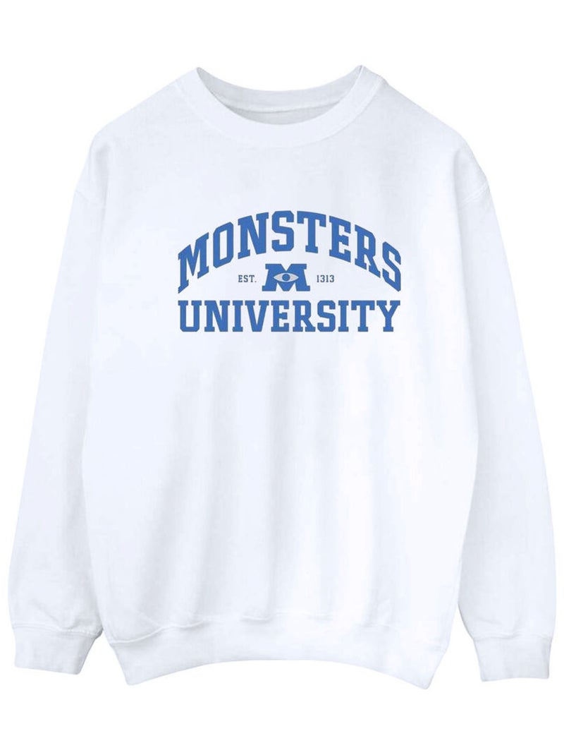 Disney - Sweat Monstres Academy Blanc - Kiabi