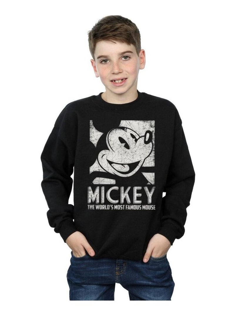 Disney - Sweat MOST FAMOUS Noir - Kiabi