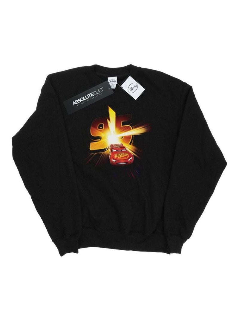 Disney - Sweat motif Flash McQueen motif/style Émerge Voitures Noir - Kiabi