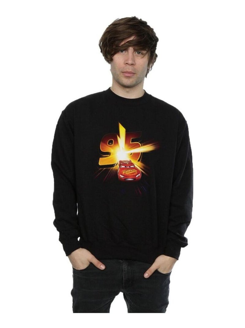 Disney - Sweat motif Flash McQueen motif/style Émerge Voitures Noir - Kiabi