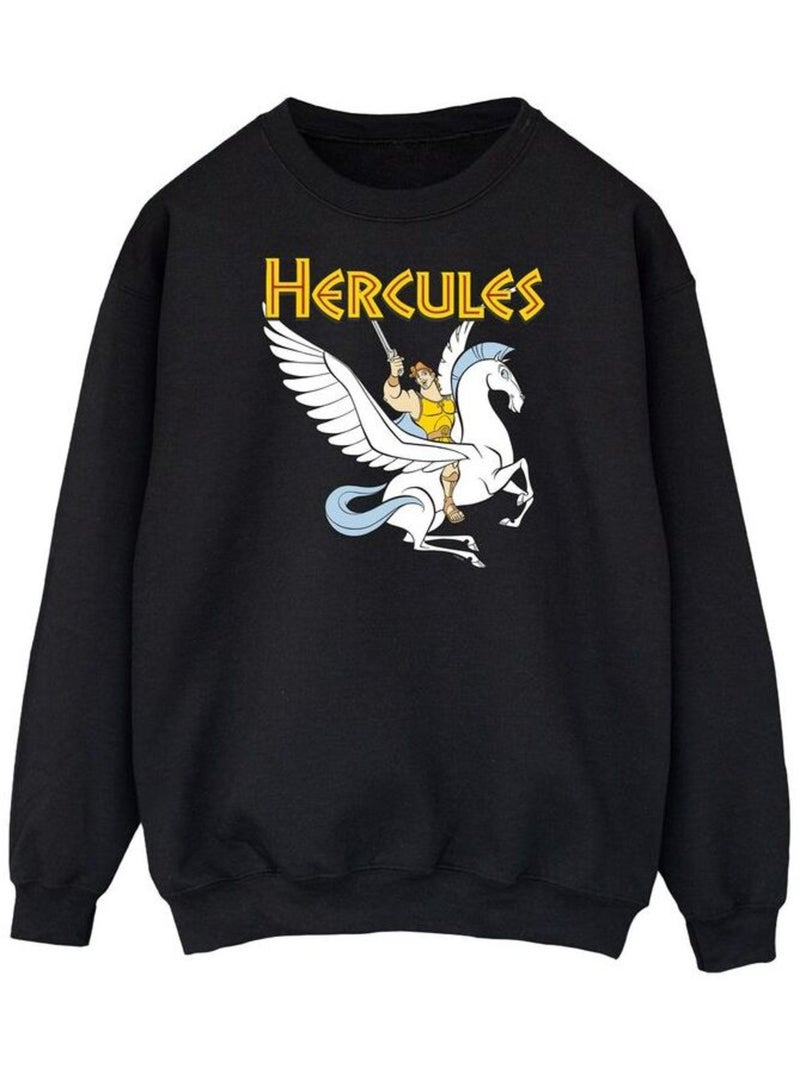 Disney - Sweat motif Hercule et Pégase Noir - Kiabi