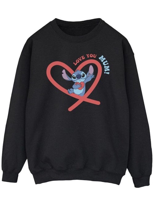 Disney - Sweat motif Lilo et Stitch LOVE YOU MUM - Kiabi Disney - Sweat motif Lilo et Stitch LOVE YOU MUM - Kiabi