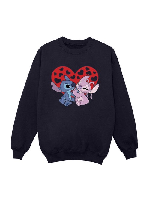 Disney - Sweat motif Lilo et Stitch motif/style Cœurs - Kiabi