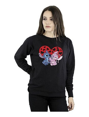 Disney - Sweat motif Lilo et Stitch motif/style Cœurs