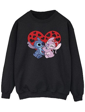 Disney - Sweat motif Lilo et Stitch motif/style Cœurs
