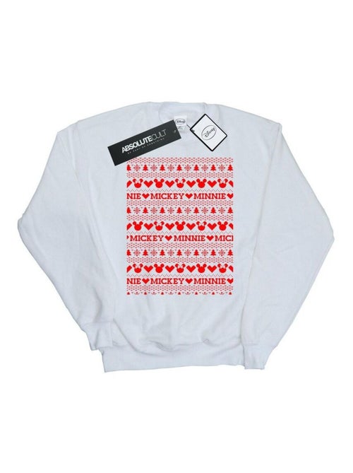 Disney - Sweat motif Mickey Mouse et Minnie Mouse motif/style Noël festif - Kiabi Disney - Sweat motif Mickey Mouse et Minnie Mouse motif/style Noël festif - Kiabi