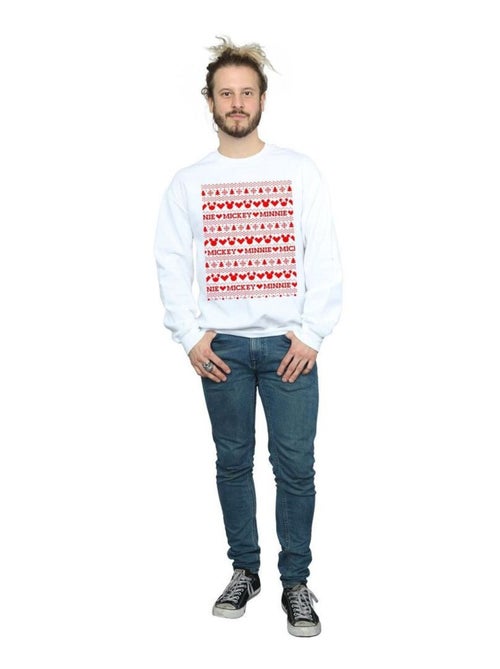 Disney - Sweat motif Mickey Mouse et Minnie Mouse motif/style Noël festif - Kiabi Disney - Sweat motif Mickey Mouse et Minnie Mouse motif/style Noël festif - Kiabi