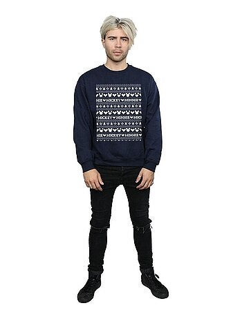Disney - Sweat motif Mickey Mouse et Minnie Mouse motif/style Noël festif