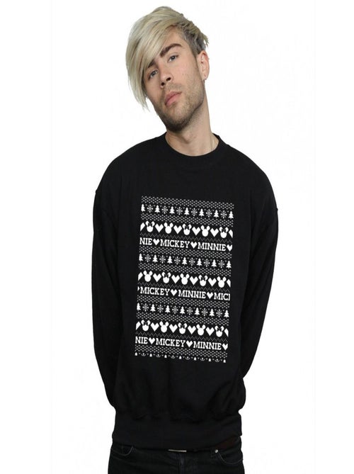 Disney - Sweat motif Mickey Mouse et Minnie Mouse motif/style Noël festif - Kiabi Disney - Sweat motif Mickey Mouse et Minnie Mouse motif/style Noël festif - Kiabi