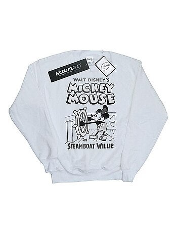 Disney - Sweat motif Mickey Mouse et Steamboat Willie