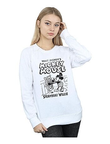 Disney - Sweat motif Mickey Mouse et Steamboat Willie