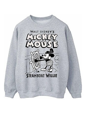 Disney - Sweat motif Mickey Mouse et Steamboat Willie