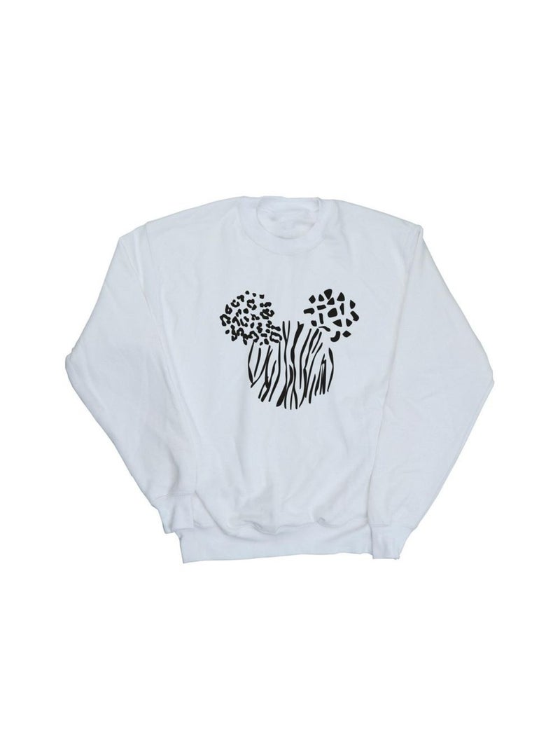 Disney - Sweat motif Mickey Mouse motif/style Animaux Blanc - Kiabi