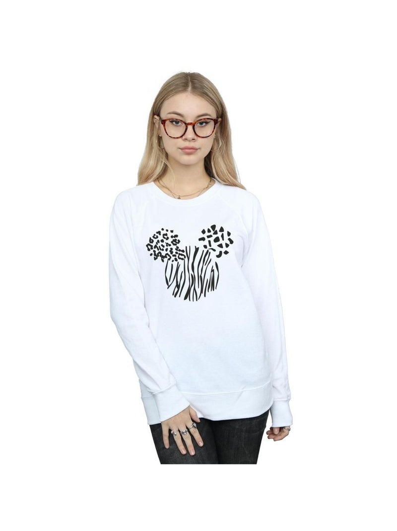 Disney - Sweat motif Mickey Mouse motif/style Animaux Blanc - Kiabi