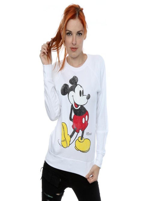 Disney - Sweat motif Mickey Mouse motif/style Coup de pied - Kiabi