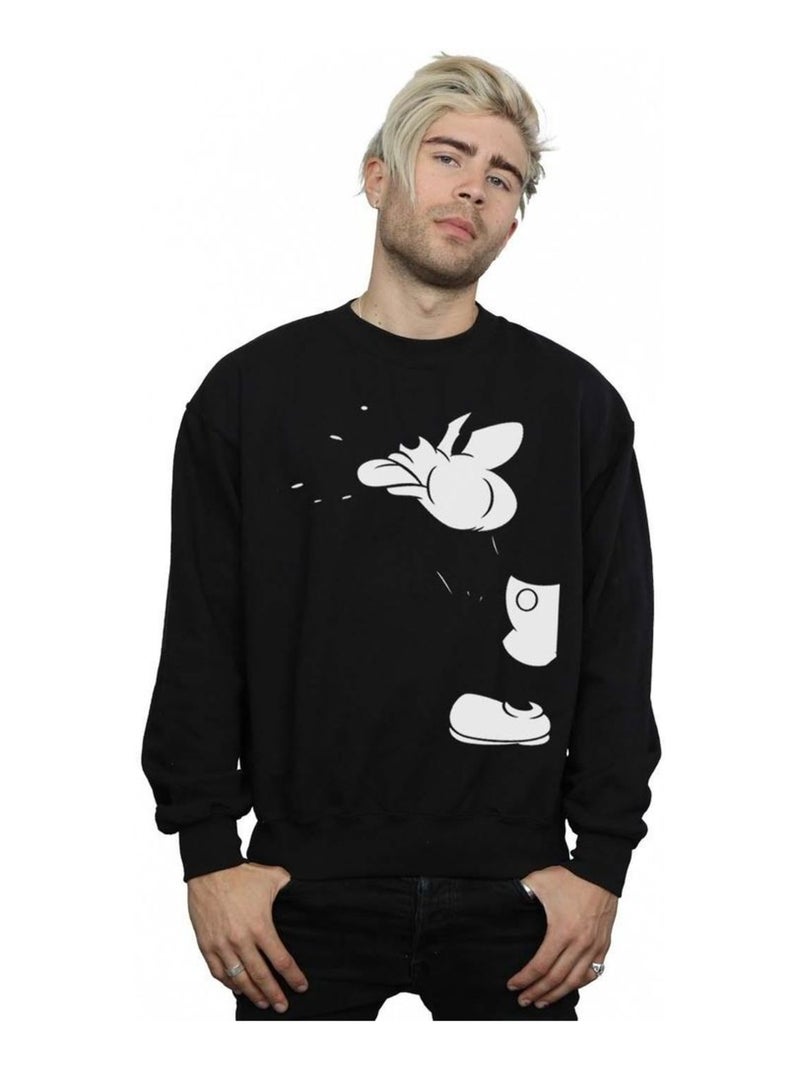 Disney - Sweat motif Mickey Mouse motif/style Coupé Noir - Kiabi