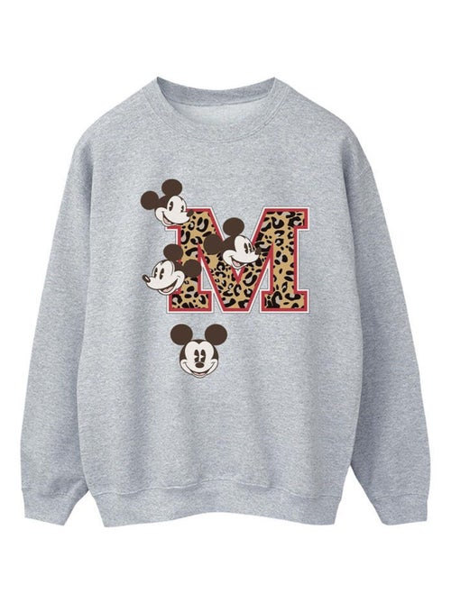 Disney - Sweat motif Mickey Mouse motif/style M et visages - Kiabi