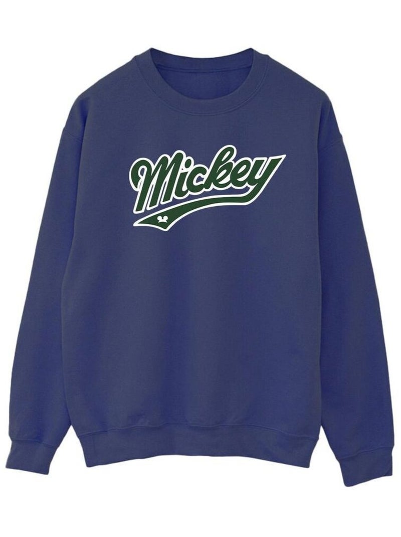 Disney - Sweat motif Mickey Mouse motif/style Vif Bleu marine - Kiabi