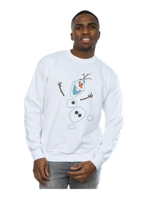 Disney - Sweat motif Olaf motif/style Déconstruit La Reine des Neiges - Kiabi