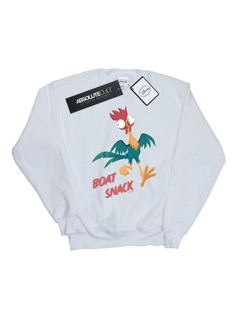 Disney - Sweat motif Vaiana BOAT SNACK Blanc - Kiabi
