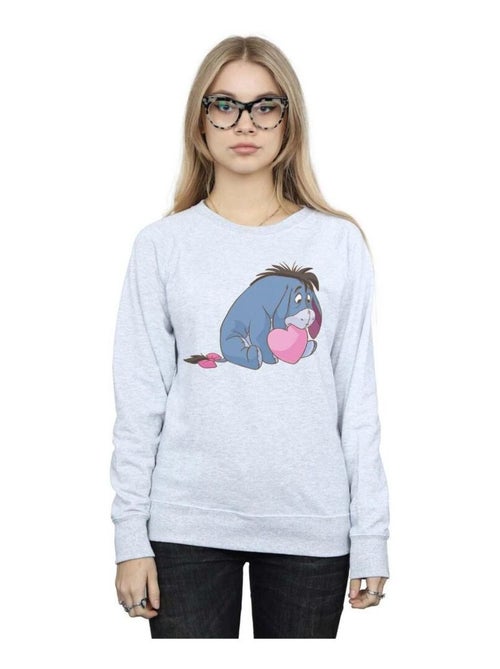 Disney - Sweat motif Winnie l'ourson et Bourriquet motif/style Bouche - Kiabi