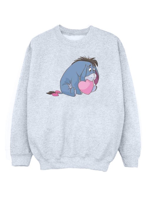 Disney - Sweat motif Winnie l'ourson et Bourriquet motif/style Bouche - Kiabi