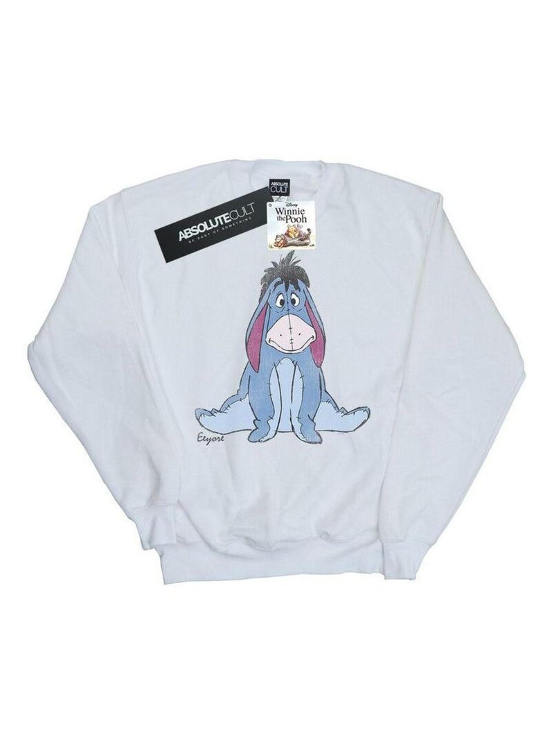 Disney - Sweat motif Winnie l'ourson et Bourriquet motif/style classique Blanc - Kiabi