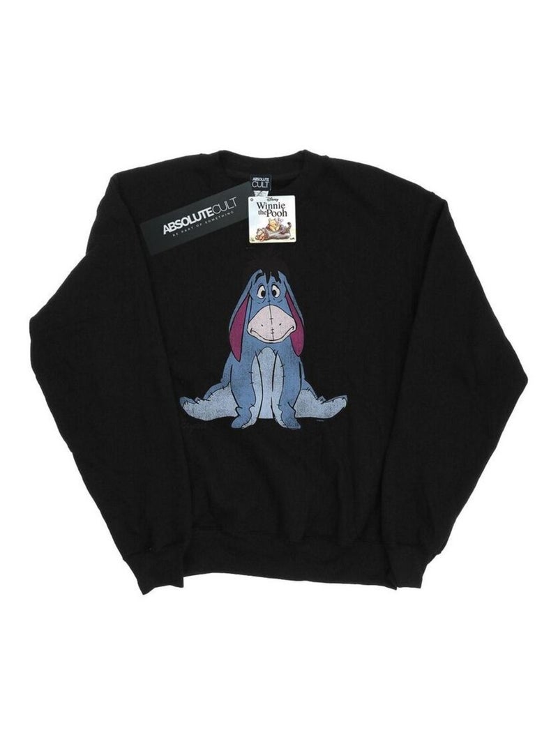 Disney - Sweat motif Winnie l'ourson et Bourriquet motif/style classique Noir - Kiabi