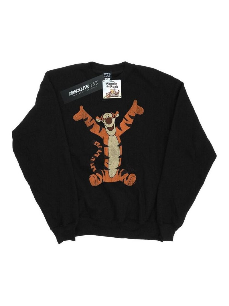 Disney - Sweat motif Winnie l'ourson et Tigrou motif/style classique Noir - Kiabi