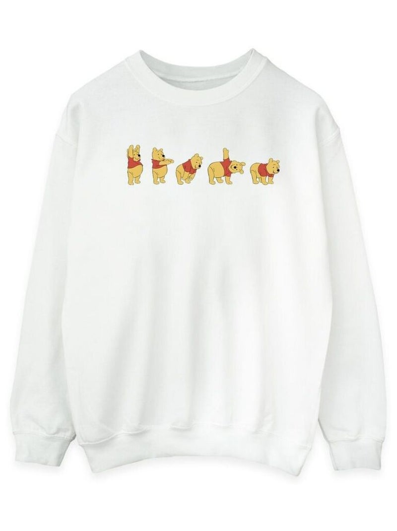 Disney - Sweat motif Winnie l'ourson motif/style extensible Blanc - Kiabi