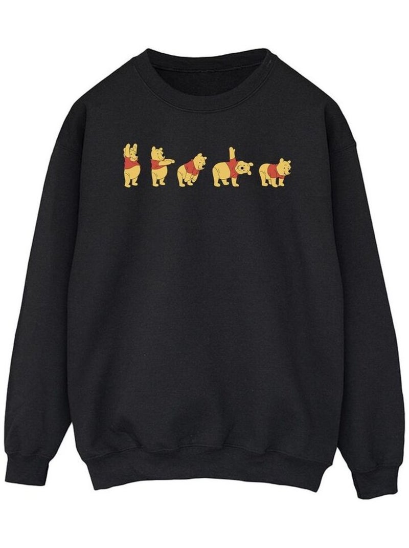 Disney - Sweat motif Winnie l'ourson motif/style extensible Noir - Kiabi