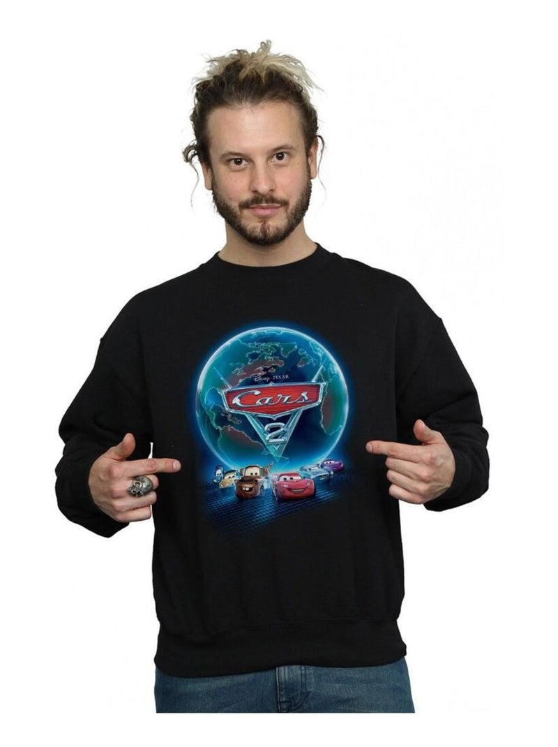 Disney - Sweat motif/style poster du film CARS Noir - Kiabi