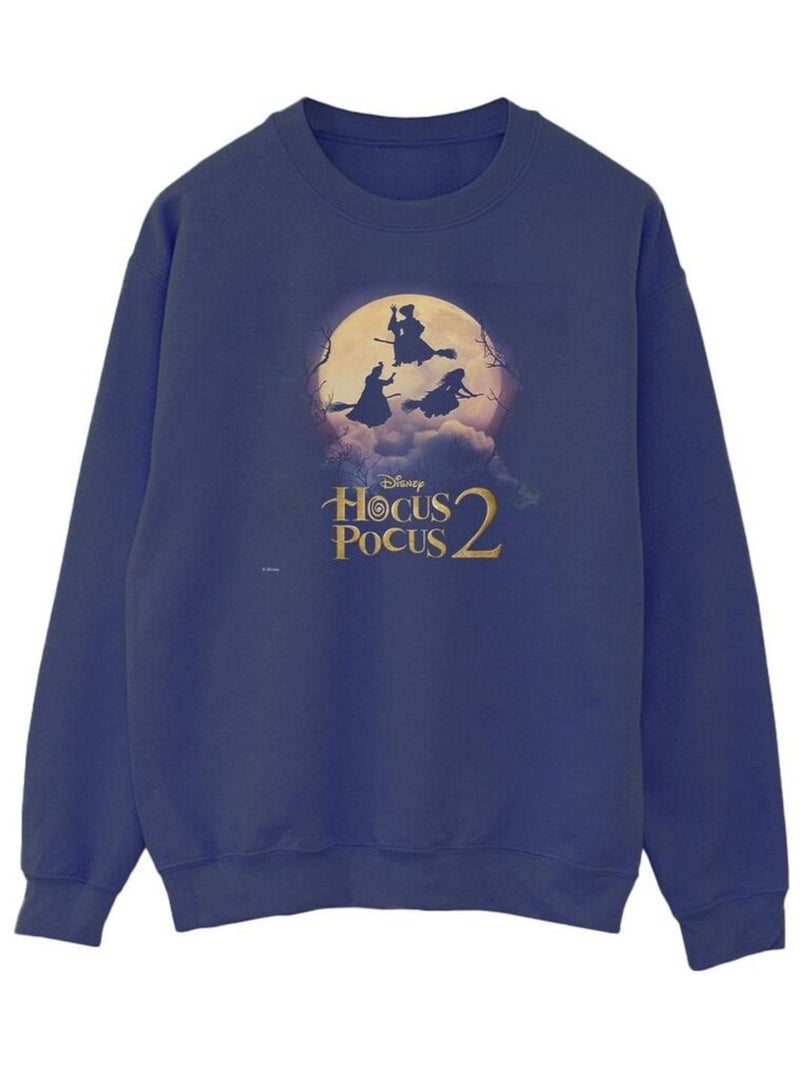 Disney - Sweat motif/style Sorcière HOCUS POCUS Bleu marine - Kiabi