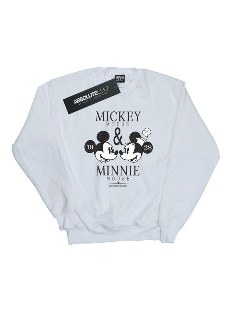 Disney - Sweat MOUSE MOUSECRUSH MONDAYS Blanc - Kiabi
