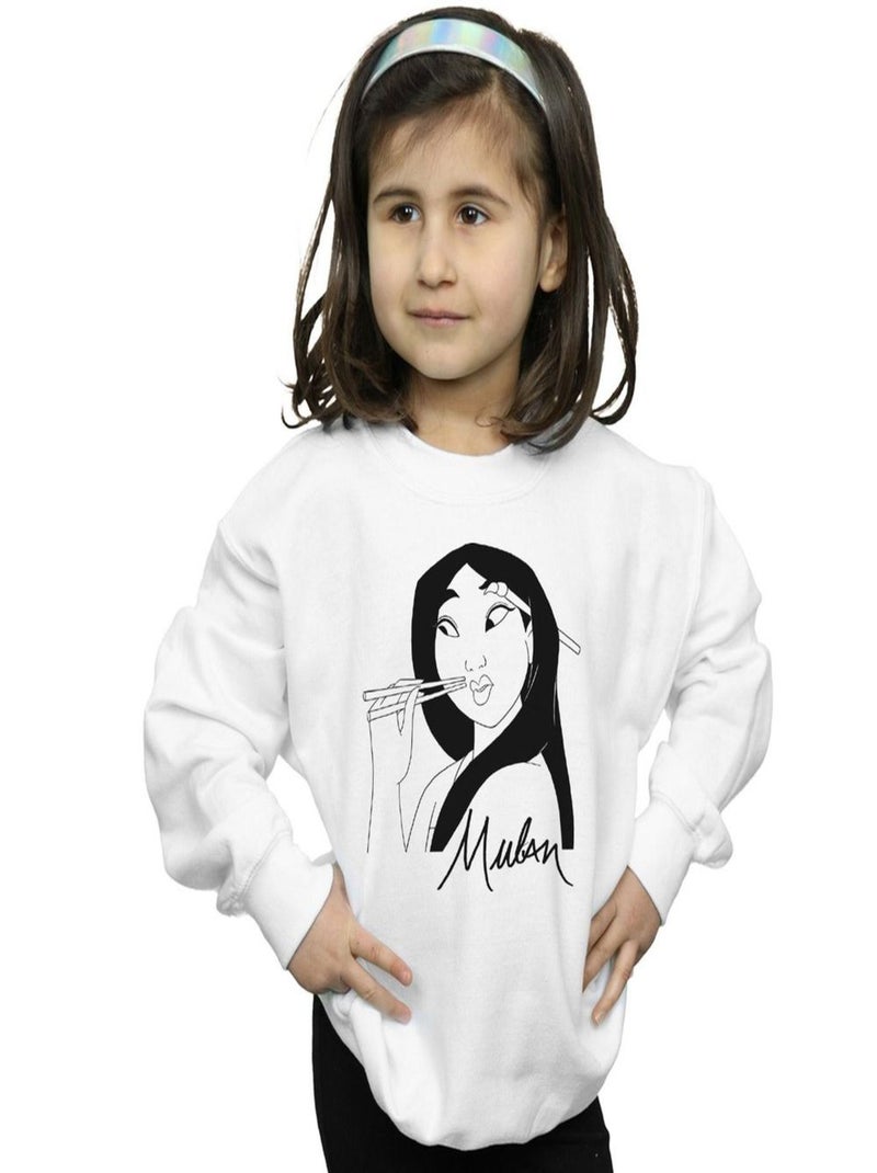 Disney - Sweat MULAN Blanc - Kiabi