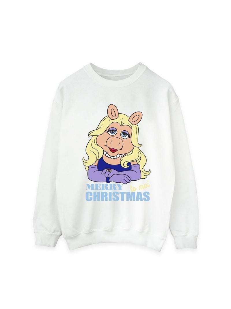 Disney - Sweat MUPPETS QUEEN OF HOLIDAYS Blanc - Kiabi