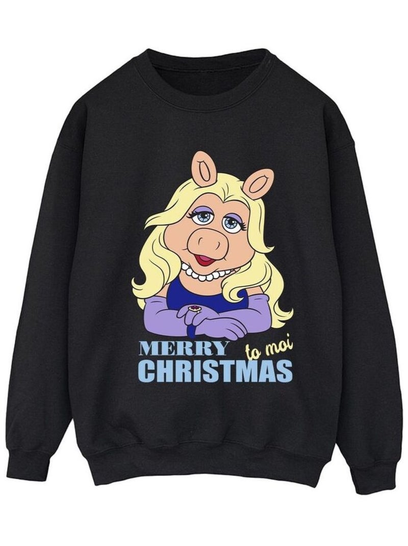 Disney - Sweat MUPPETS QUEEN OF HOLIDAYS Noir - Kiabi