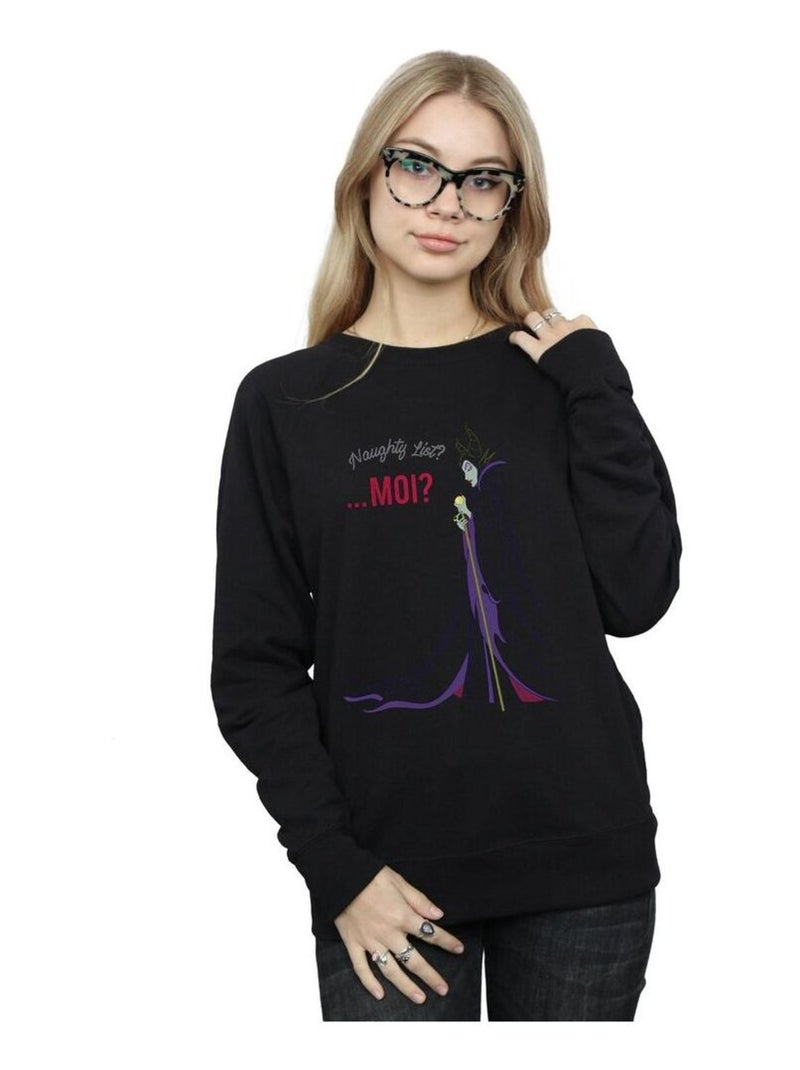 Disney - Sweat NAUGHTY LIST Noir - Kiabi
