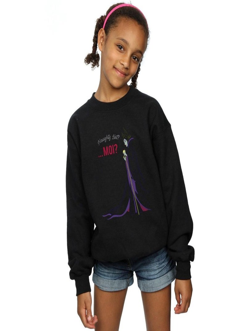 Disney - Sweat NAUGHTY LIST Noir - Kiabi
