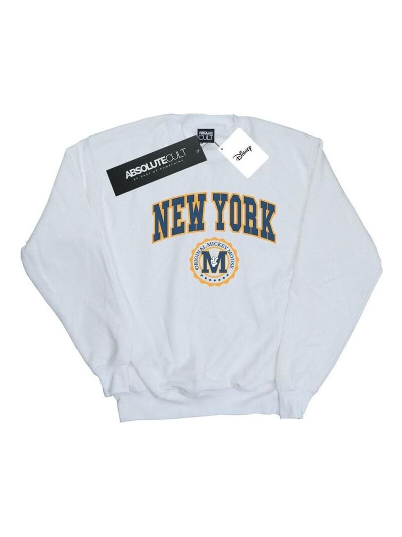 Disney - Sweat NEW YORK Blanc - Kiabi