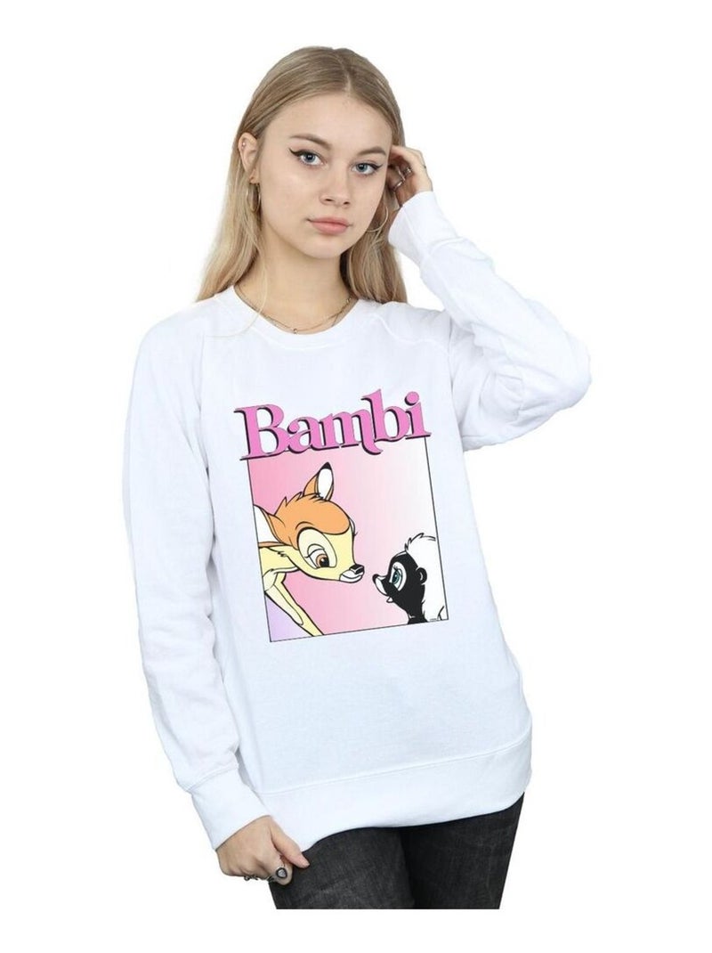 Disney - Sweat NICE TO MEET YOU Blanc - Kiabi