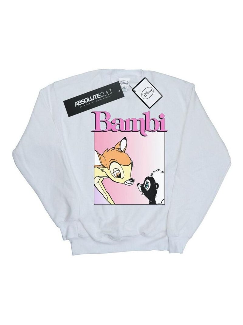 Disney - Sweat NICE TO MEET YOU Blanc - Kiabi