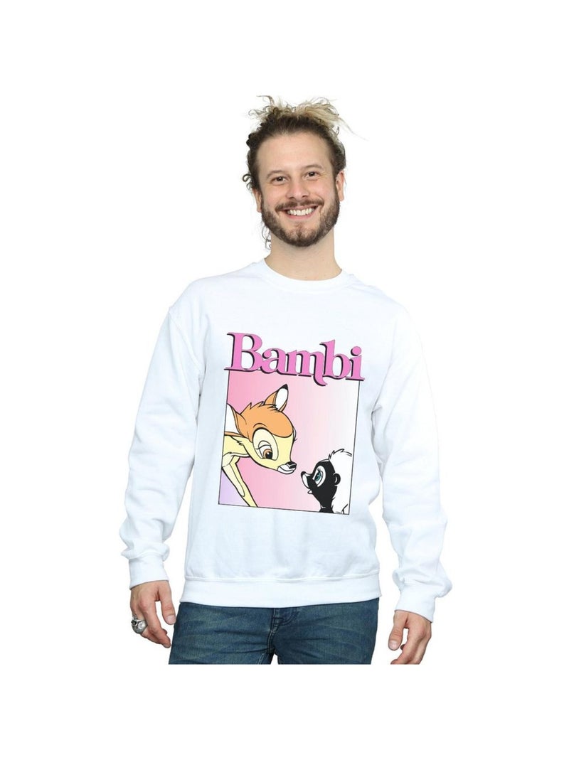 Disney - Sweat NICE TO MEET YOU Blanc - Kiabi