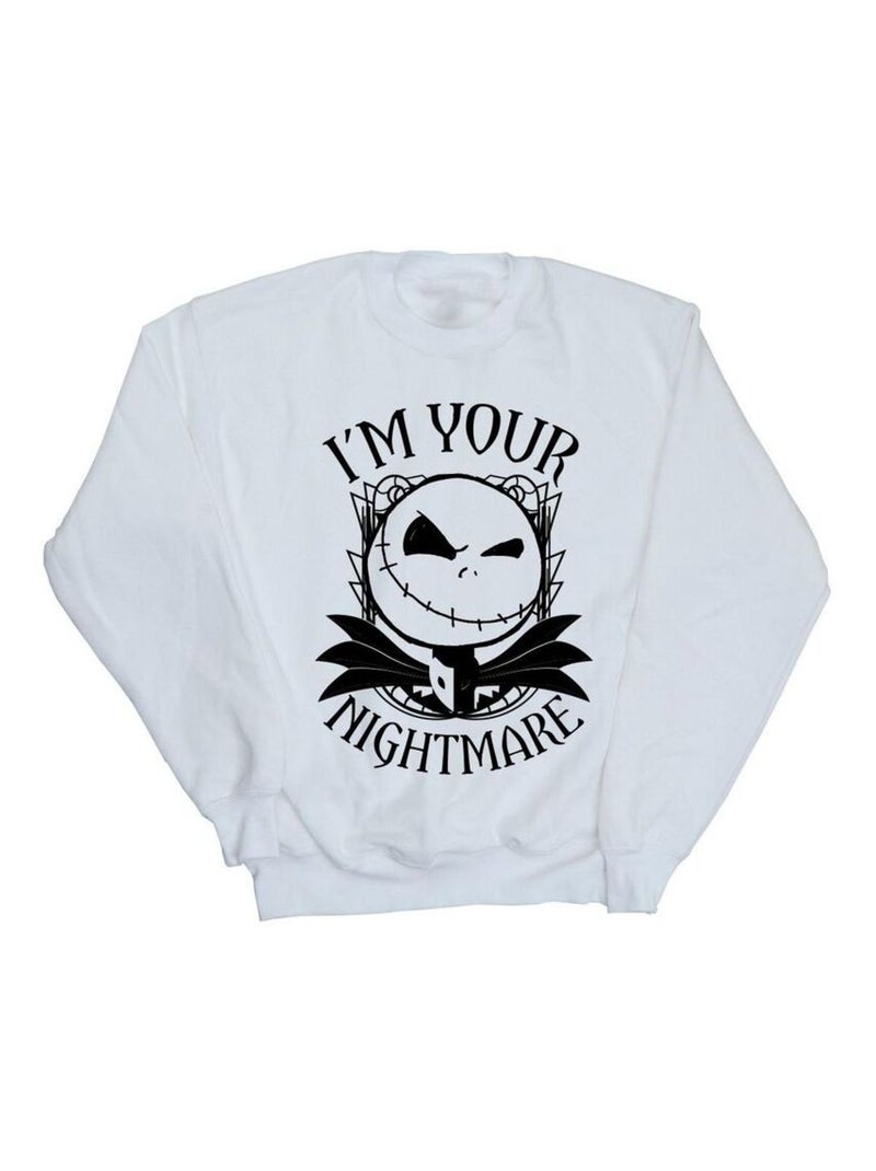 Disney - Sweat NIGHTMARE BEFORE CHRISTMAS Blanc - Kiabi