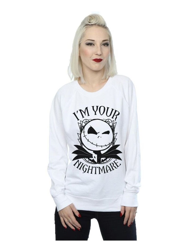 Disney - Sweat NIGHTMARE BEFORE CHRISTMAS Blanc - Kiabi