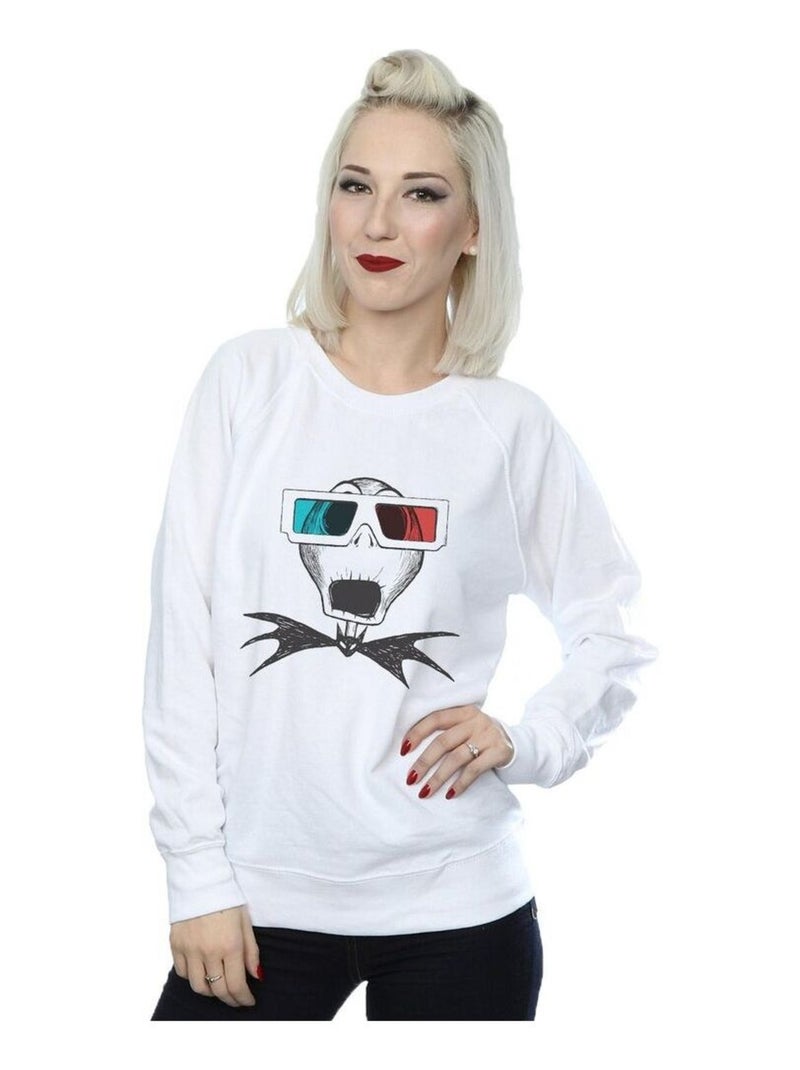Disney - Sweat NIGHTMARE BEFORE CHRISTMAS Blanc - Kiabi
