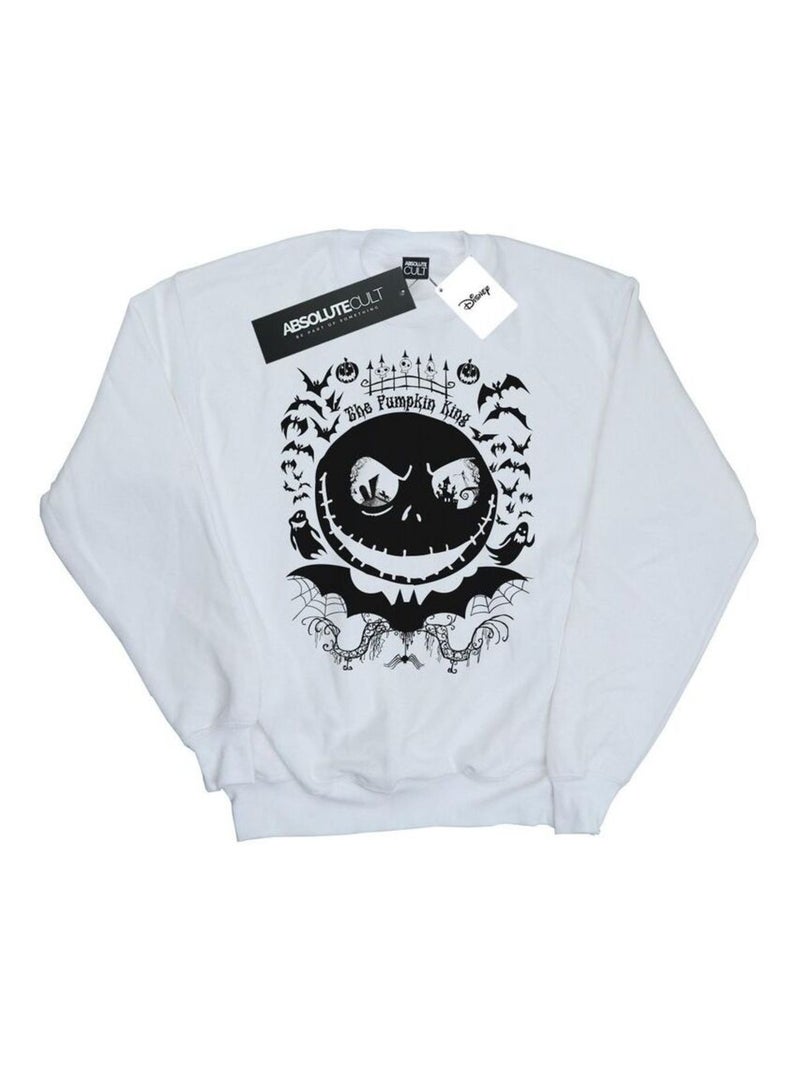 Disney - Sweat NIGHTMARE BEFORE CHRISTMAS Blanc - Kiabi